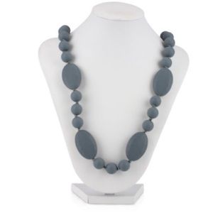 Black Nuby silicone teething necklace